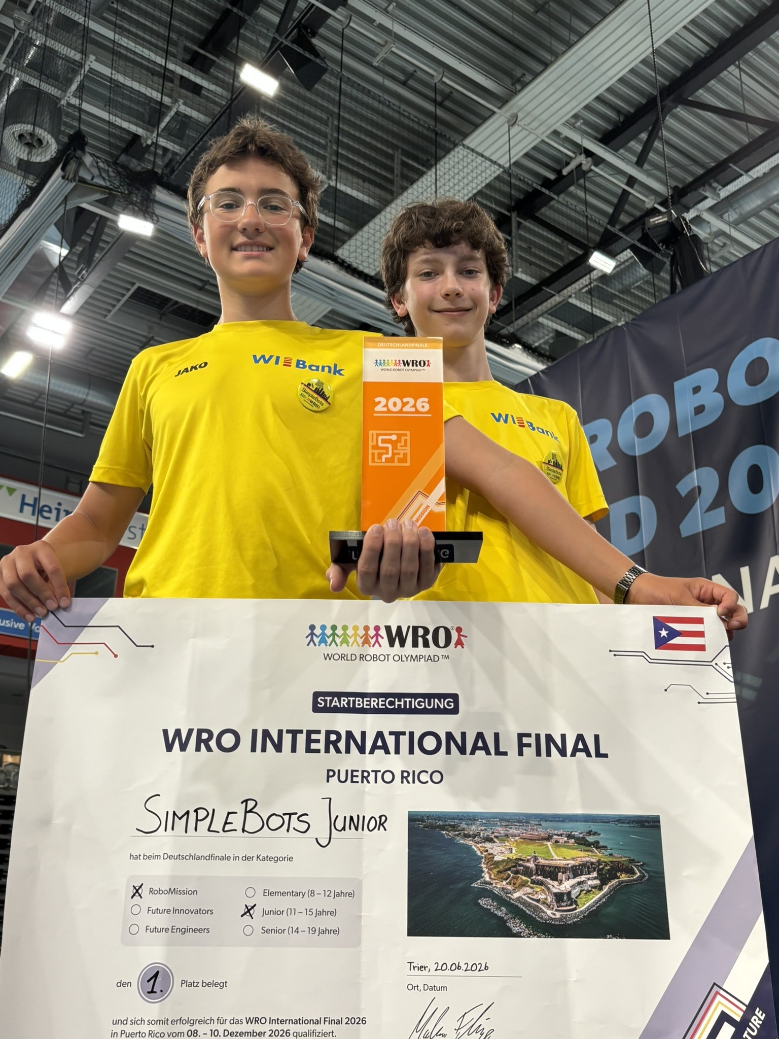 Spitzenplatz bei der World Robot Olympiad: Liebigschüler fahren zum Weltfinale nach Puerto Rico
